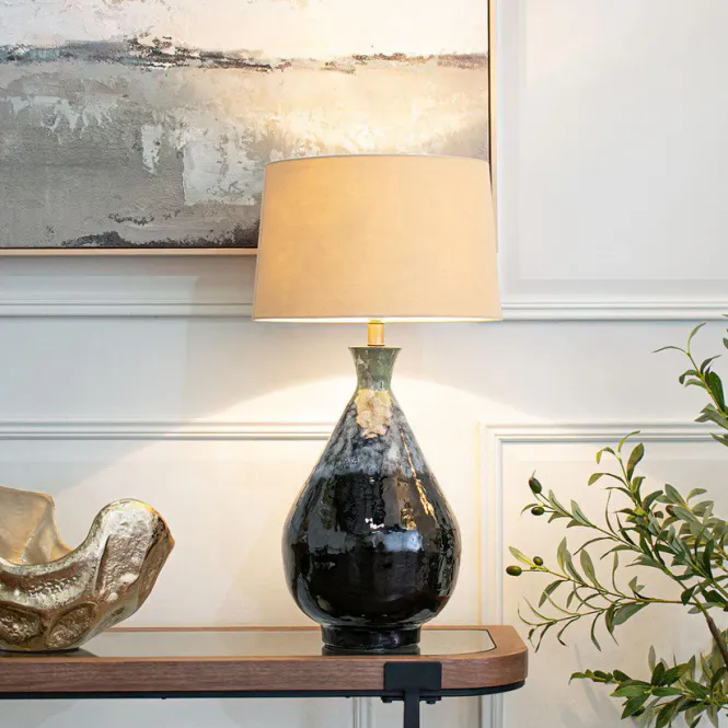 Hovedbilde Aketa Blue Glaze - Bordlampe (uten skjerm)