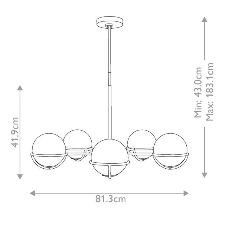 Apollo - Taklampe i polert messing