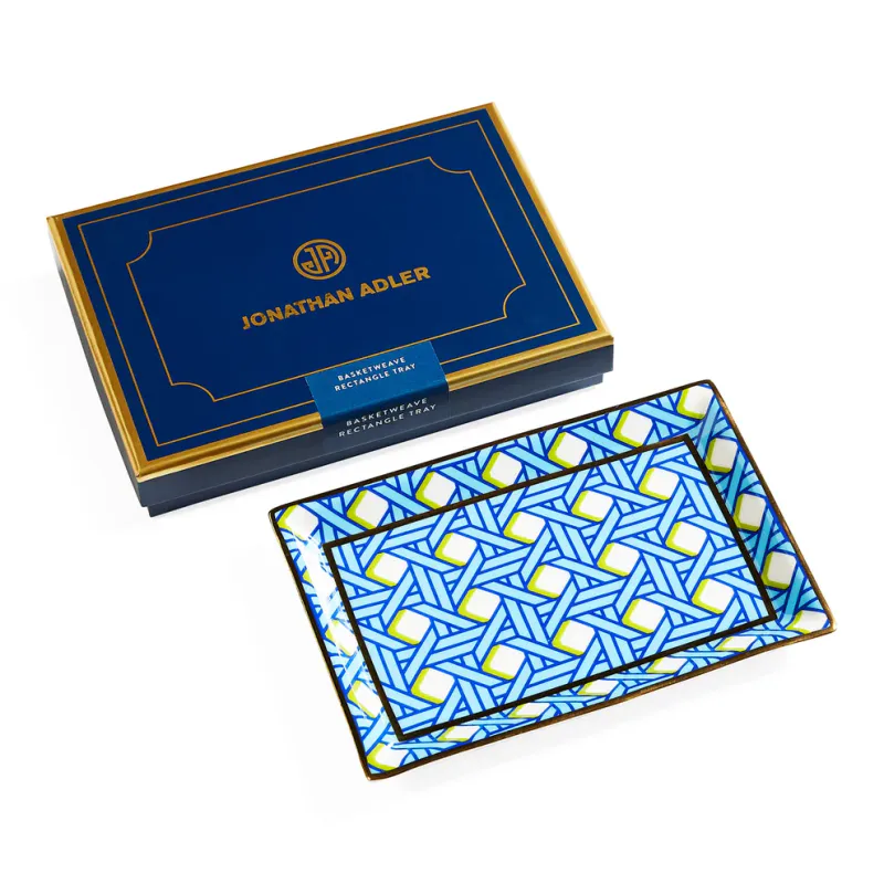 Jonathan Adler - Basketweave Rectangle Tray