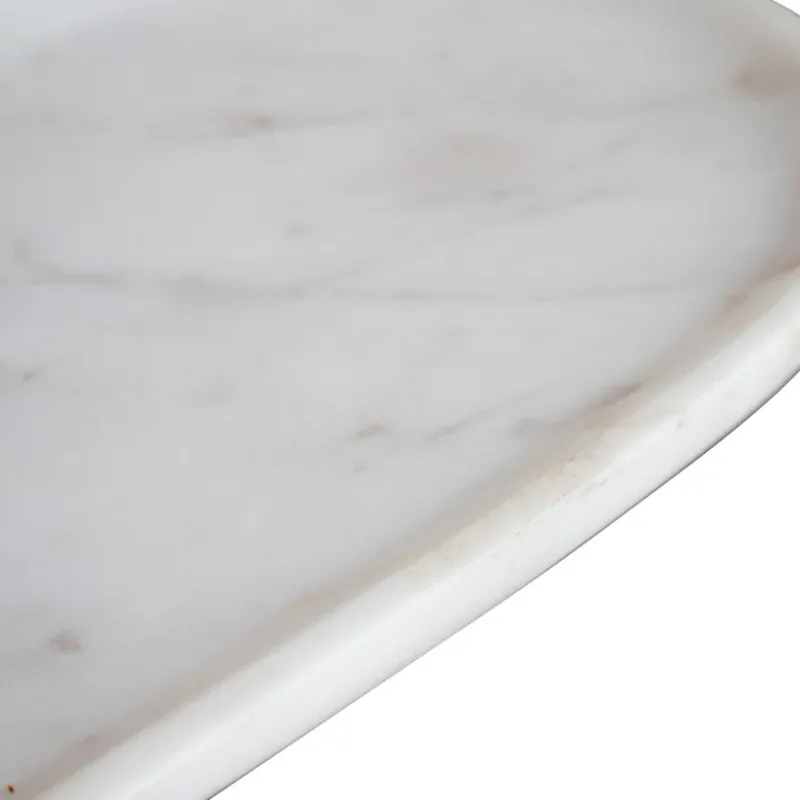 Marmorbrett - Kiara White Oval Plate