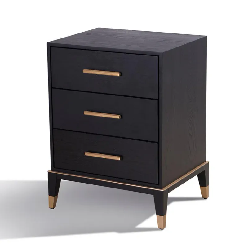 Sidebord - Evan Side Table m/3 skuffer
