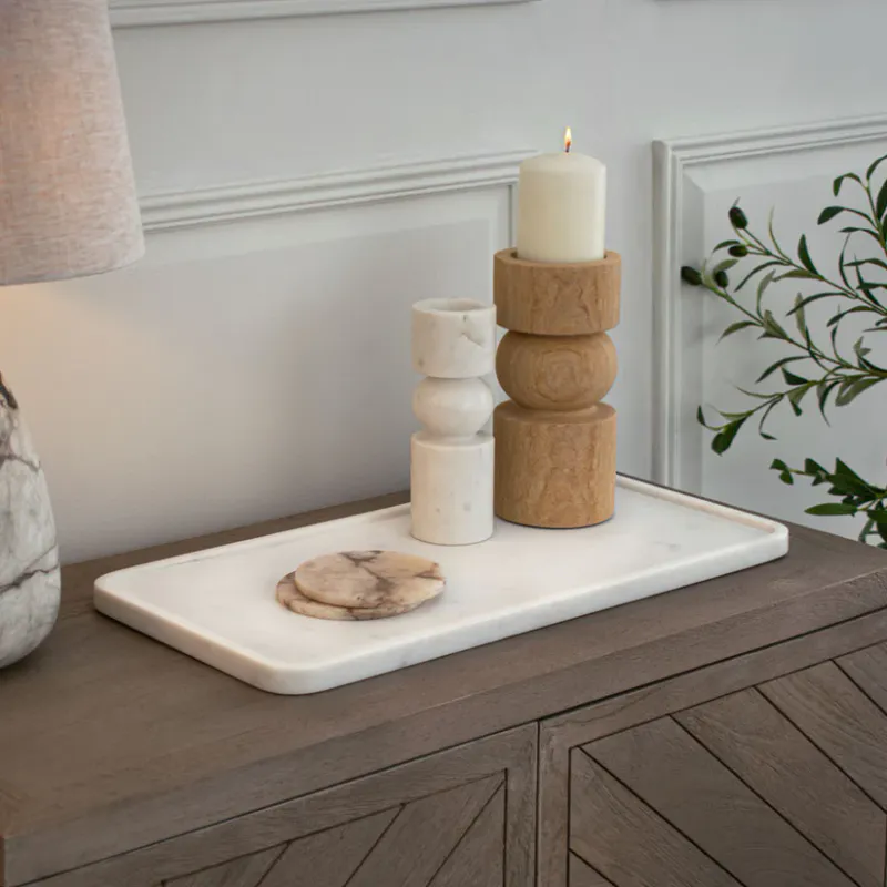 Marmorbrett - Kiara White Plate