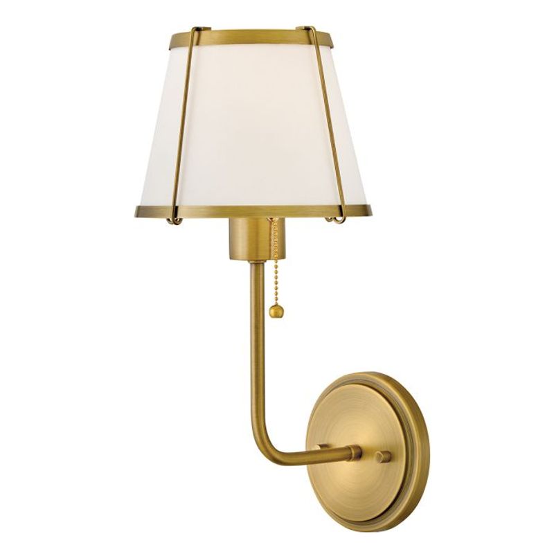 Clarke - Vegglampe i mørk messing