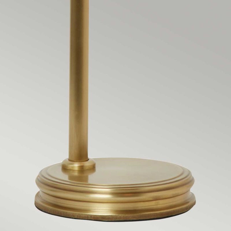 Douille - Bordlampe i messing med glasskuppel
