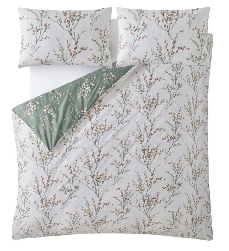 Pussy Willow sengesett i grønt | Laura Ashley